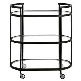 Hudson&Canal - Leif Bar Cart - Blackened Bronze