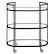 Front. Hudson&Canal - Leif Bar Cart - Blackened Bronze.