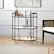 Alt View 16. Hudson&Canal - Leif Bar Cart - Blackened Bronze.