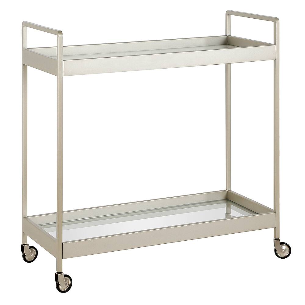 Angle View: Camden&Wells - Cooper Bar Cart - Satin Nickel