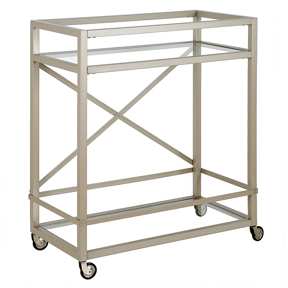 Angle View: Camden&Wells - Wilson Bar Cart - Satin Nickel