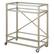 Alt View 15. Hudson&Canal - Wilson Bar Cart - Satin Nickel.