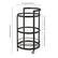 Alt View 13. Hudson&Canal - Hause Round Bar Cart - Blackened Bronze.