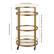 Alt View 13. Camden&Wells - Hause Round Bar Cart - Brass.