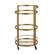Alt View 15. Camden&Wells - Hause Round Bar Cart - Brass.