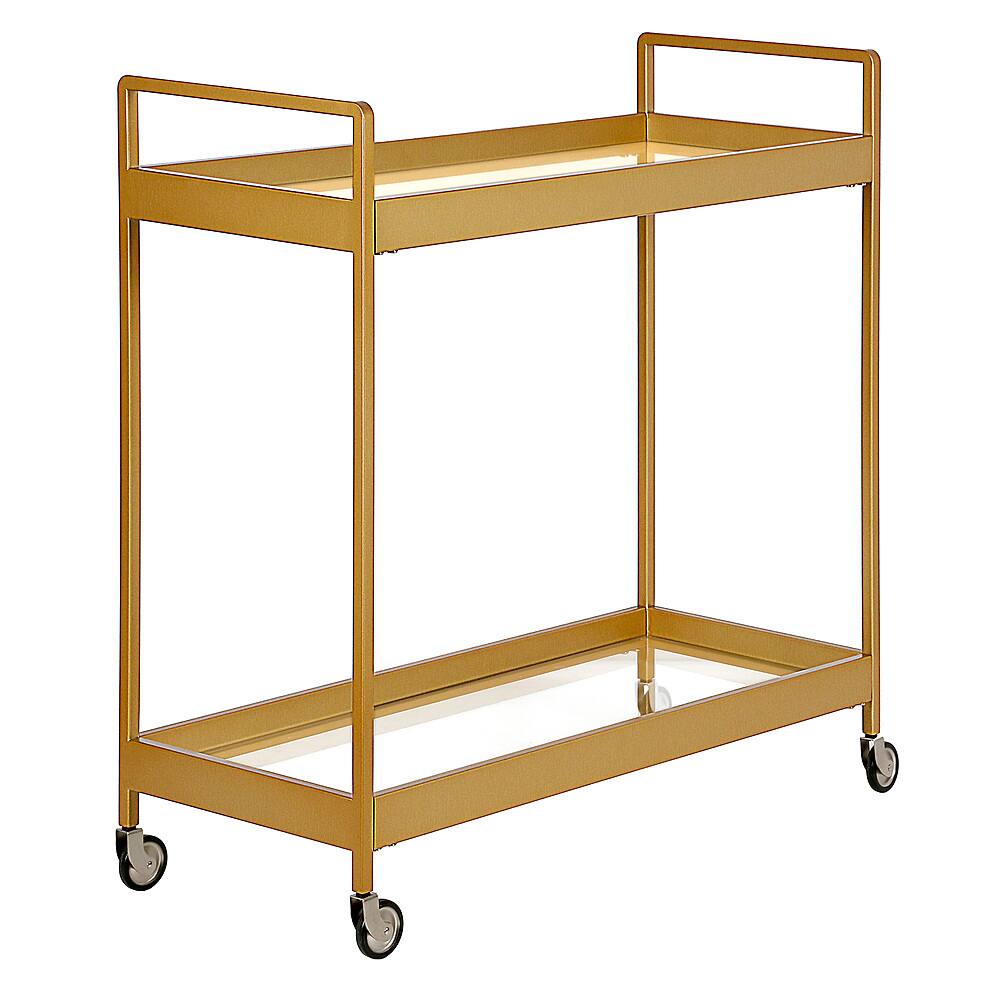 Angle View: Camden&Wells - Cooper Bar Cart - Brass