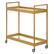 Alt View 16. Hudson&Canal - Cooper Bar Cart - Brass.