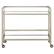 Front. Camden&Wells - Holly Bar Cart - Satin Nickel.