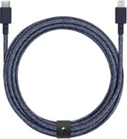 Native Union - BELT CABLE 10 Foot Fast Charging USB-C TO LIGHTNING - Indigo - Front_Zoom