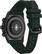 Back. Citizen - CZ Smart 44mm Black IP Stainless Steel Case Hybrid Heart Rate Smartwatch with Silicone Strap - Green.