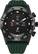 Front. Citizen - CZ Smart 44mm Black IP Stainless Steel Case Hybrid Heart Rate Smartwatch with Silicone Strap - Green.