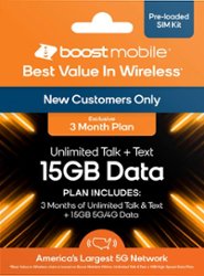 Boost Mobile 3 Months 15GB Plan SIM Card Kit - Front_Zoom