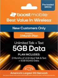 Boost Mobile - 3 Months 5GB Plan SIM Card Kit - Front_Zoom