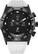 Front. Citizen - CZ Smart 44mm Black IP Stainless Steel Case Hybrid Heart Rate Smartwatch with Silicone Strap - White.