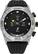 Front. Citizen - CZ Smart 44mm Stainless Steel Case Hybrid Heart Rate Smartwatch Silicone Strap - Black.