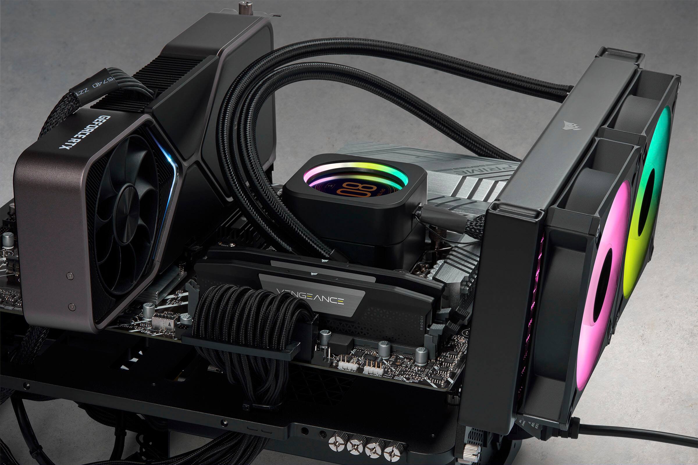 Alt View 12. CORSAIR - VENGEANCE 32GB (2PK x 16GB) 5200MHz DDR5 C38 DIMM Desktop Memory - Black.