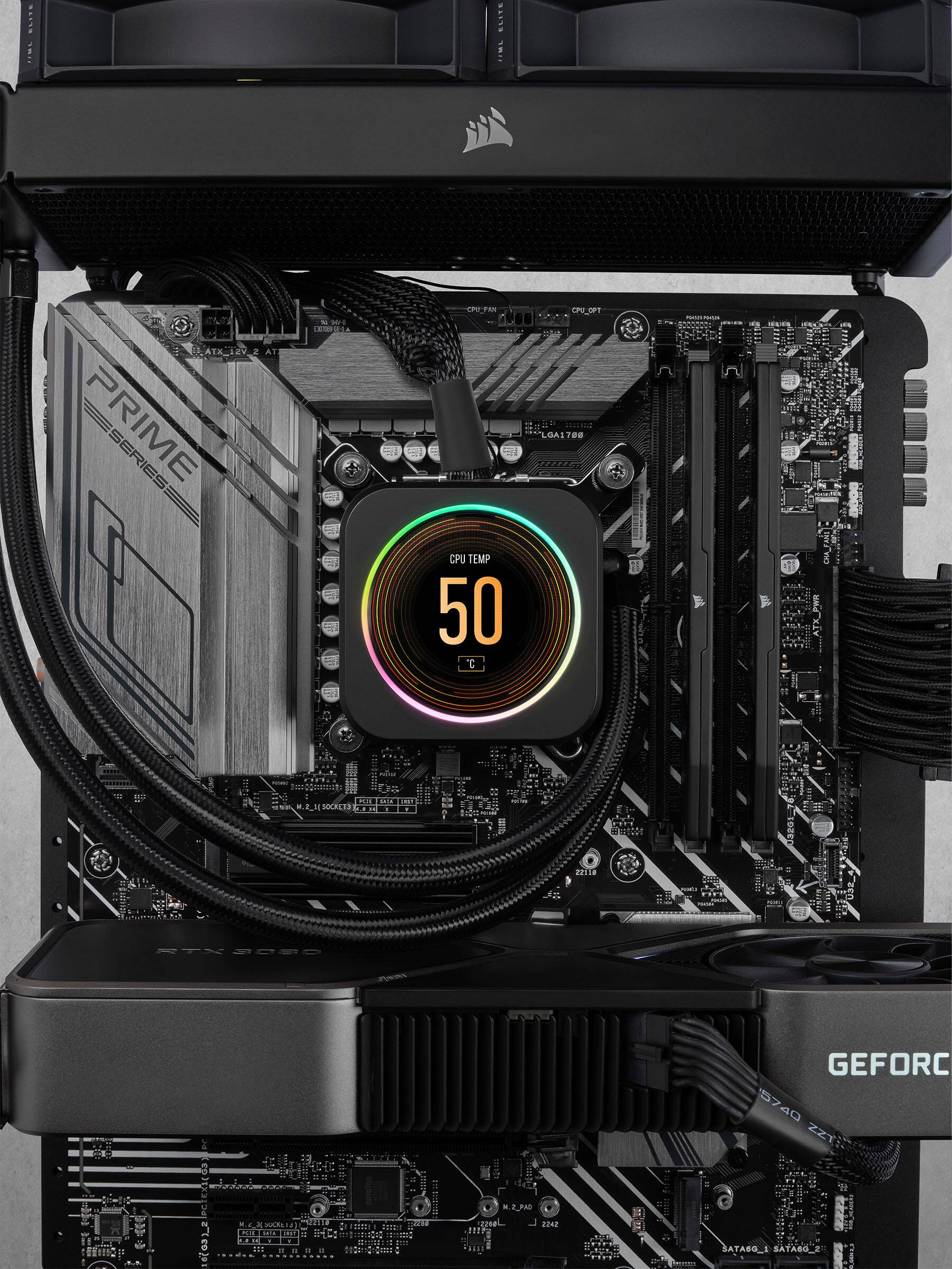 Alt View 13. CORSAIR - VENGEANCE 32GB (2PK x 16GB) 5200MHz DDR5 C38 DIMM Desktop Memory - Black.