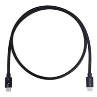 Accell - Thunderbolt 3 Passive Cable, 2.6 Feet - Black - Angle_Zoom