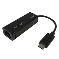 Accell - USB-C to 2.5G Ethernet Adapter - Black - Angle_Zoom