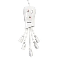 Accell - Power Flexible Surge Protector and Power Conditioner - White - Angle_Zoom