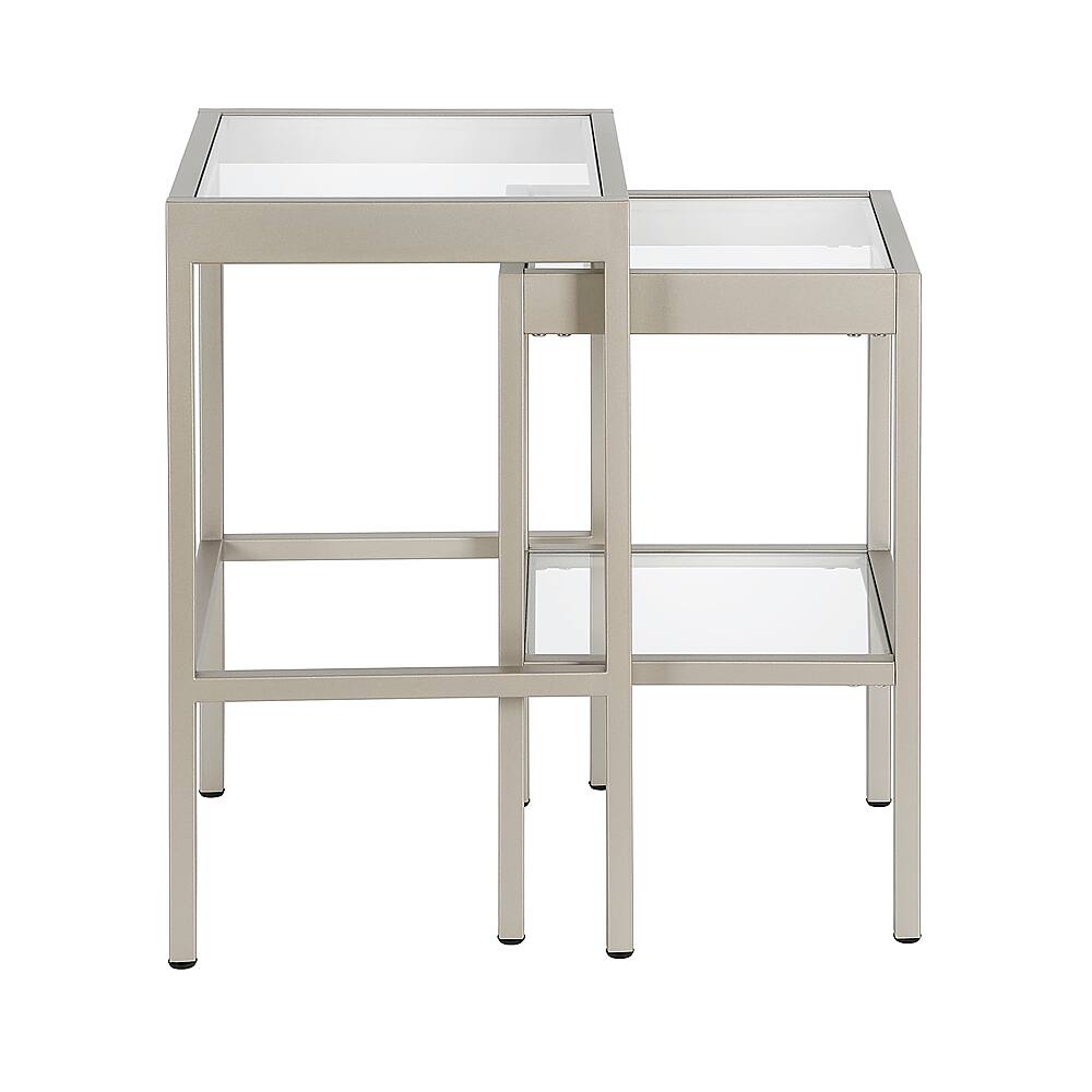 Angle View: Camden&Wells - Alexis Nested Side Table Set - Nickel