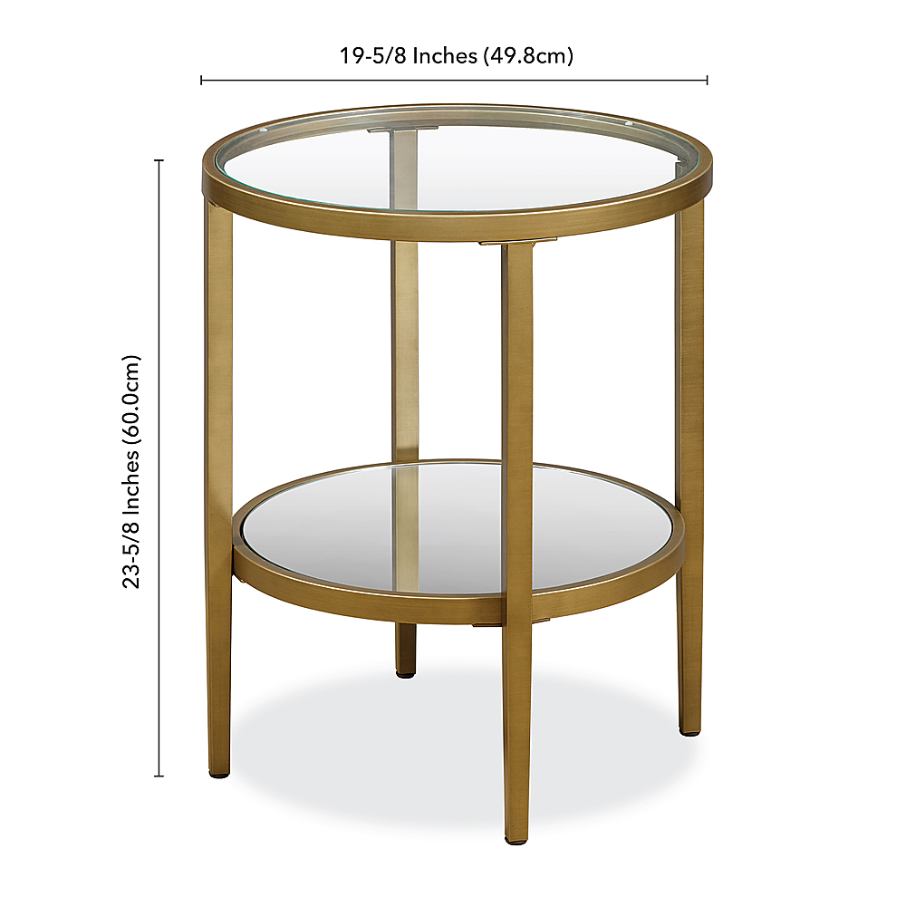 Camden&Wells Hera Round Side Table Antique Brass ST0133 - Best Buy