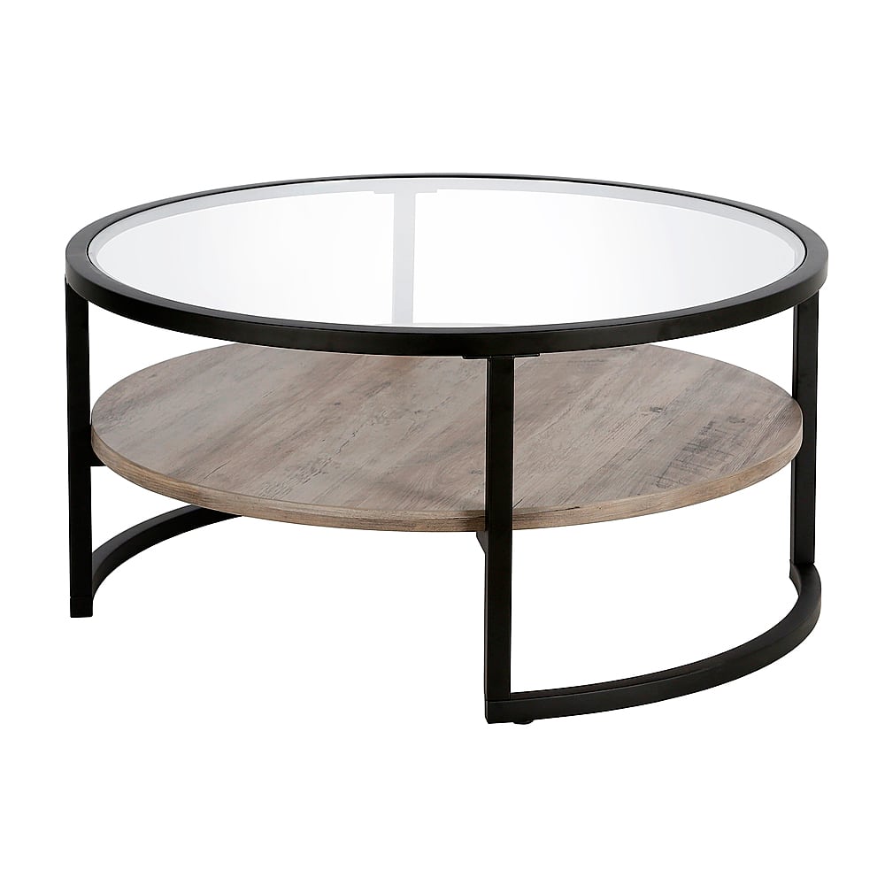 Angle View: Camden&Wells - Winston Round Coffee Table - Blackened Bronze