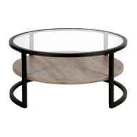 Camden&Wells - Winston Round Coffee Table - Blackened Bronze - Front_Zoom