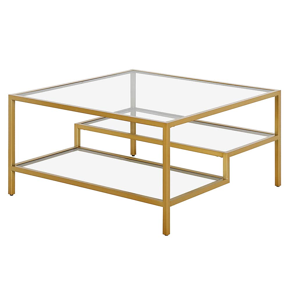 Angle View: Camden&Wells - Lovett Square Coffee Table - Brass