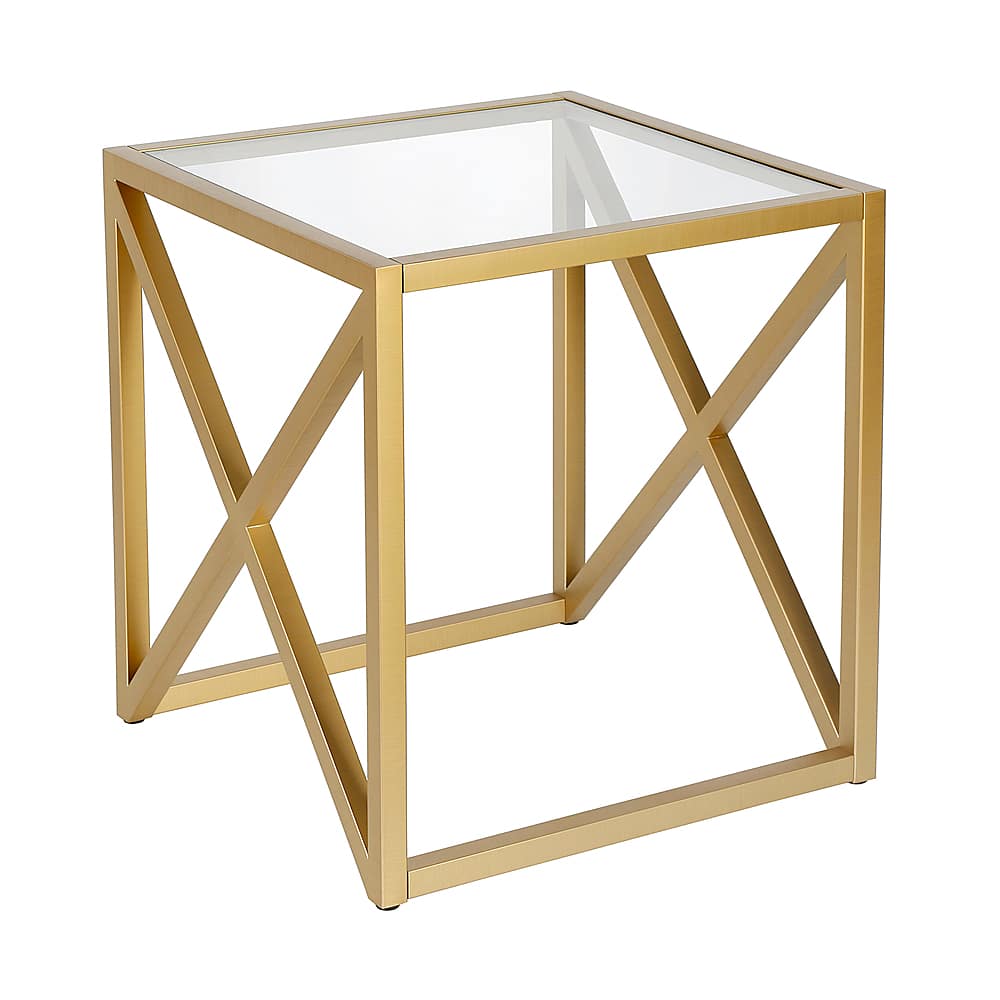 Angle View: Camden&Wells - Calix Side Table - Brass