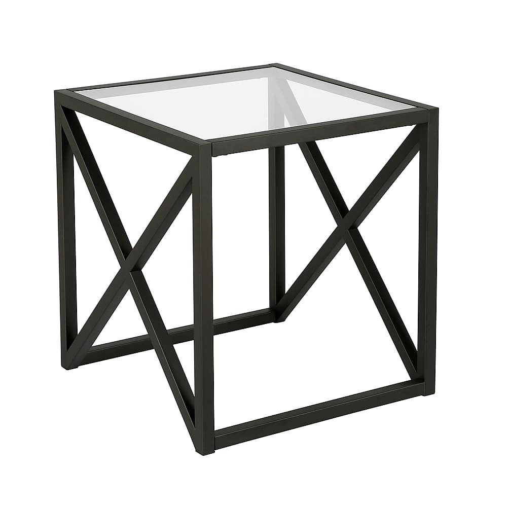 Angle View: Camden&Wells - Calix Side Table - Blackened Bronze