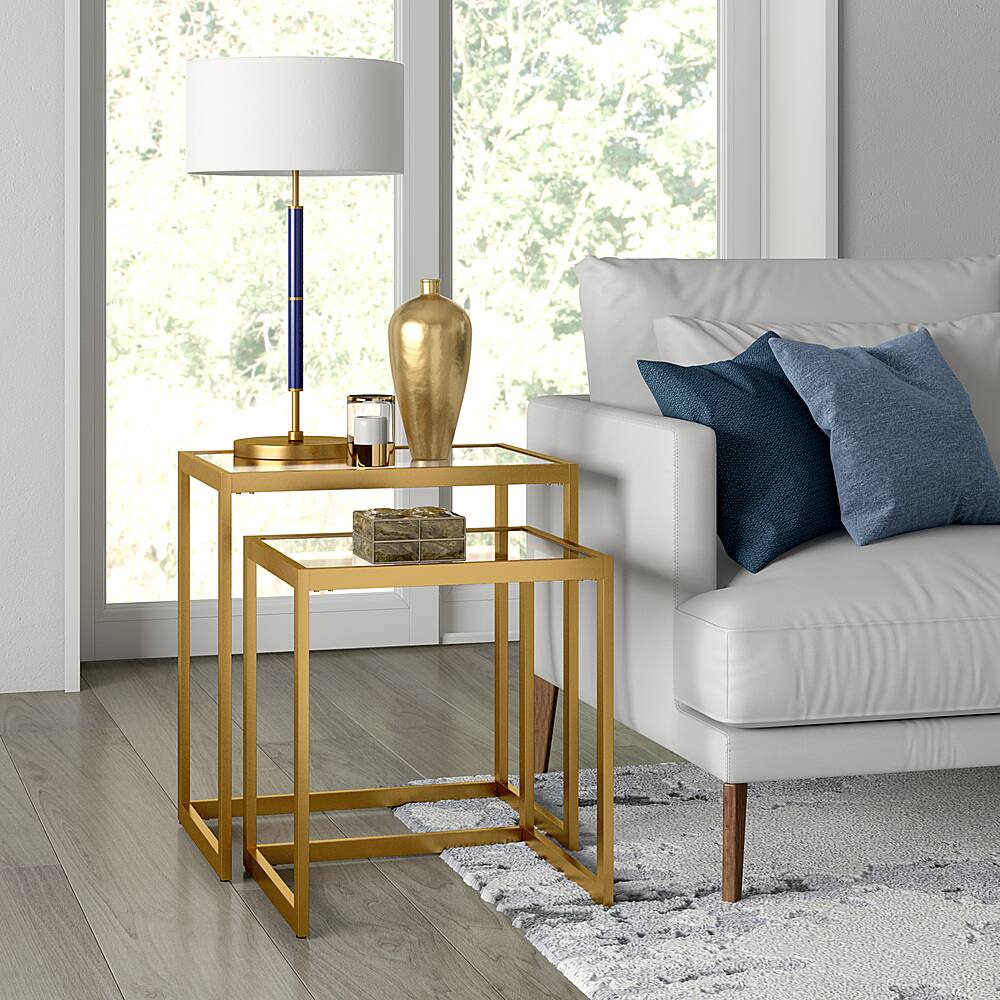 Best Buy Camden&Wells Rocco Nesting Side Table Set Brass ST0555