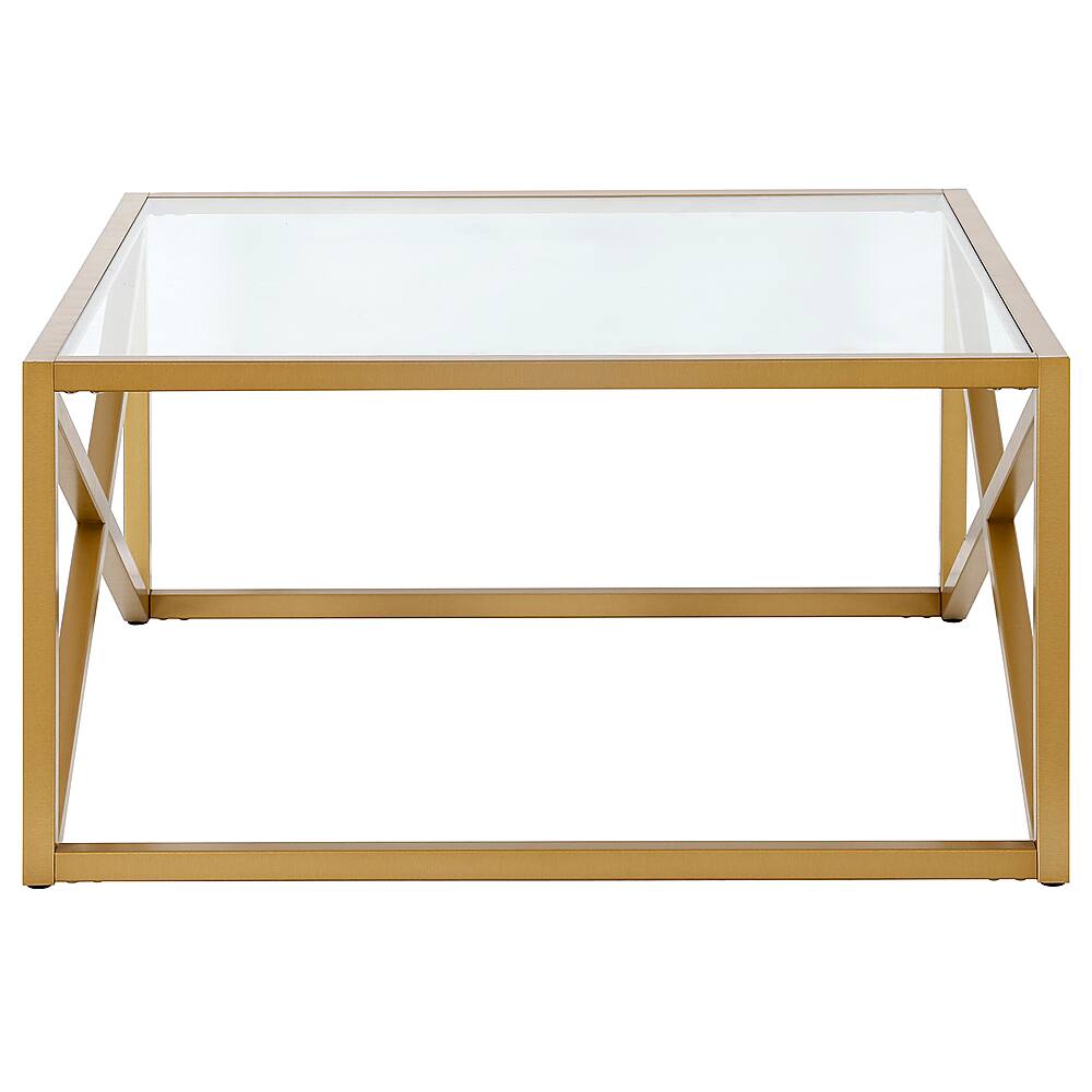 Best Buy: Camden&Wells Calix Square Coffee Table Brass CT0861