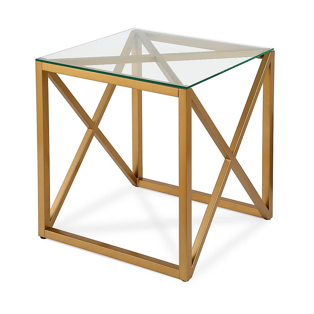 Angle View: Camden&Wells - Dixon Side Table - Brass