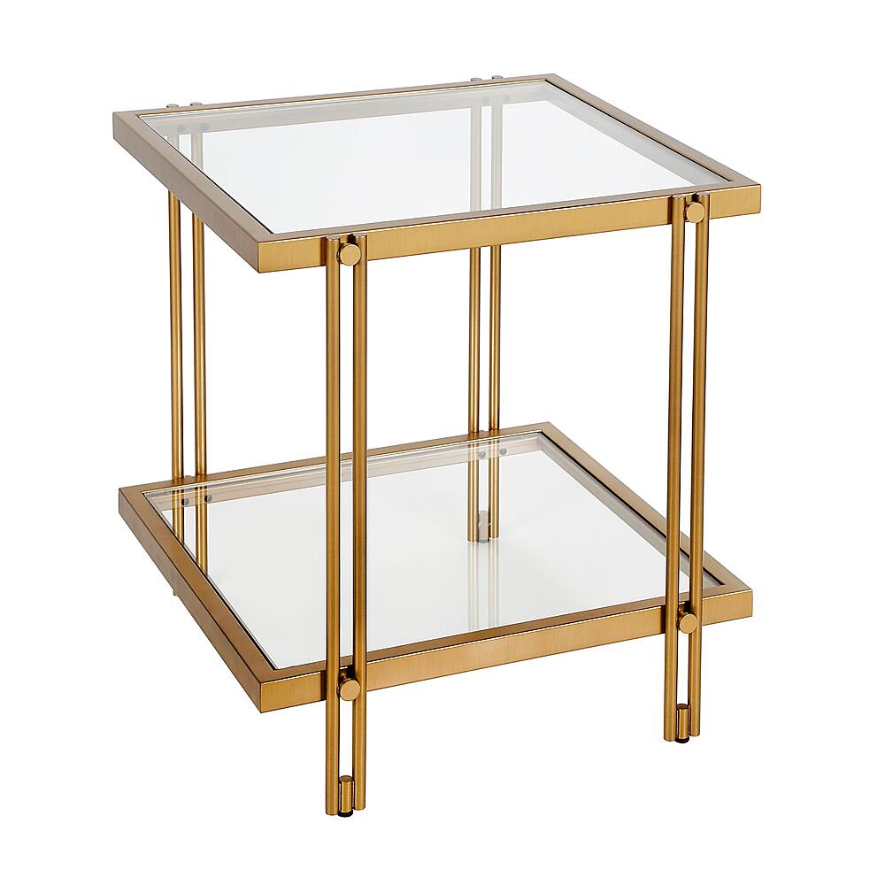 Angle View: Camden&Wells - Inez Side Table - Brass