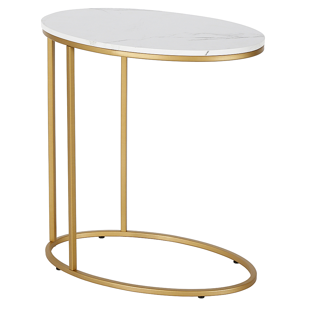 Angle View: Camden&Wells - Enzo Side Table - Brass