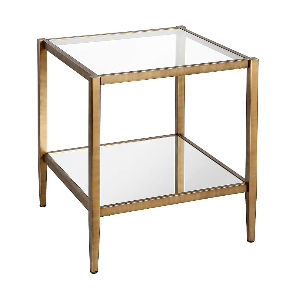 Angle View: Camden&Wells - Hera Square Side Table - Brass