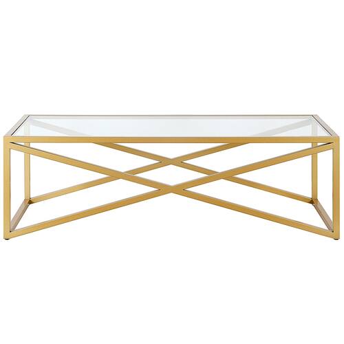 Camden&Wells - Calix 54" Coffee Table - Brass