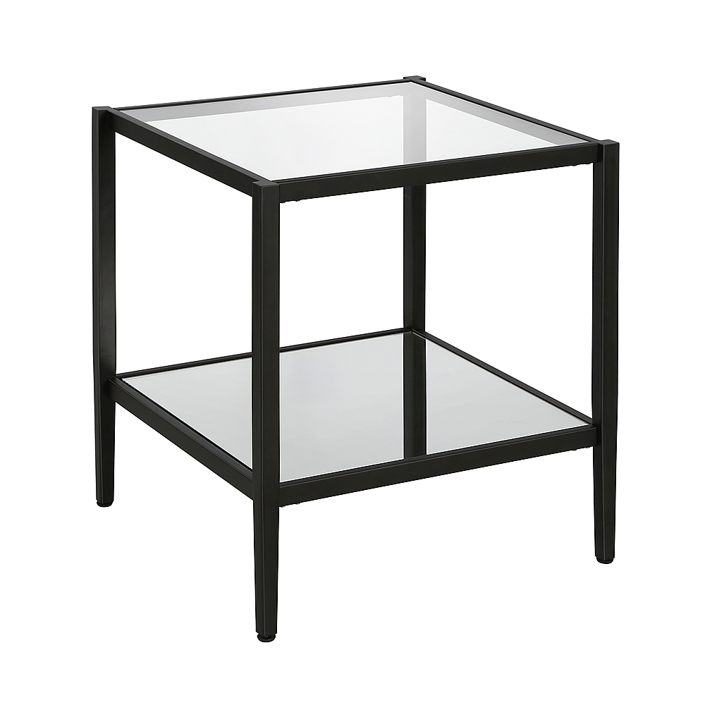 Angle View: Camden&Wells - Hera Square Side Table - Blackened Bronze