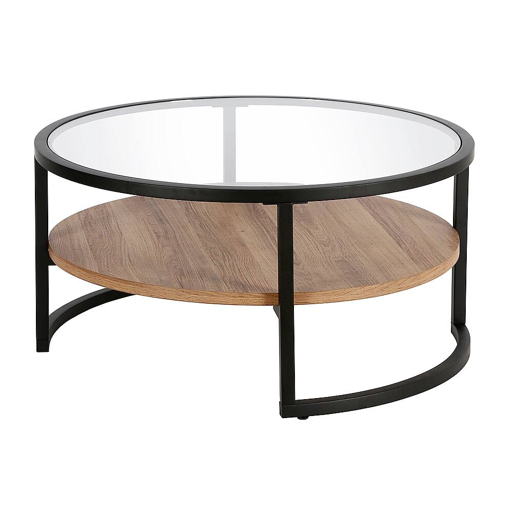 Angle View: Camden&Wells - Winston Round Coffee Table - Blackened Bronze