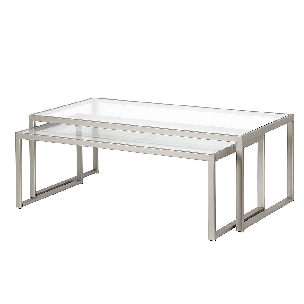 Angle View: Camden&Wells - Rocco Nesting Coffee Table Set - Satin Nickel