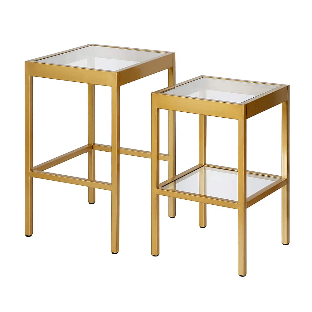 Angle View: Camden&Wells - Alexis Nested Side Table Set - Brass