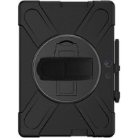 SaharaCase - Protection Hand Strap Series Case for Microsoft Surface Pro X 2021 - Black - Front_Zoom