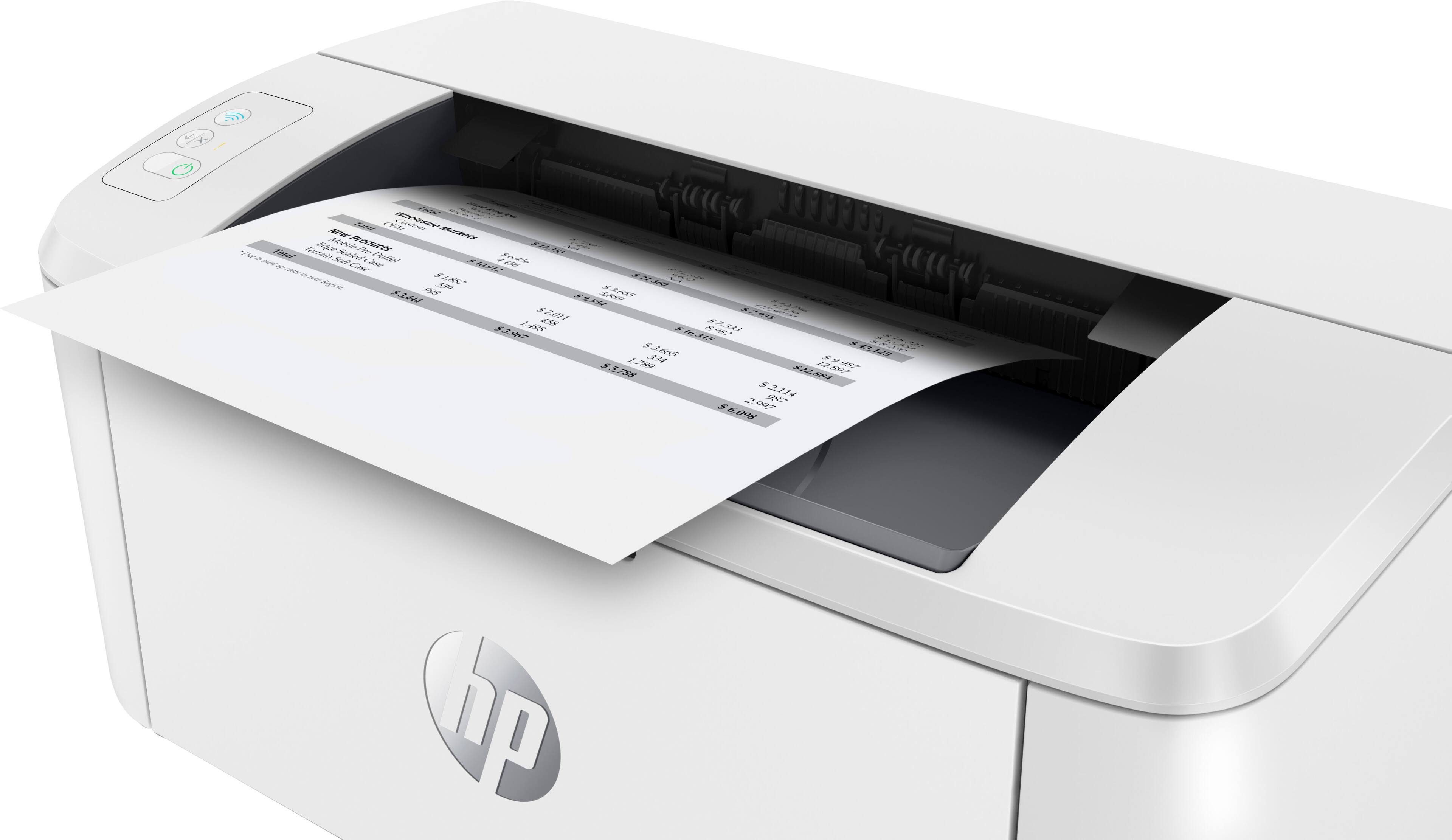 Alt View 13. HP - LaserJet M110we Wireless Black and White Laser Printer with 6 months of Instant Ink included with HP+ - White.