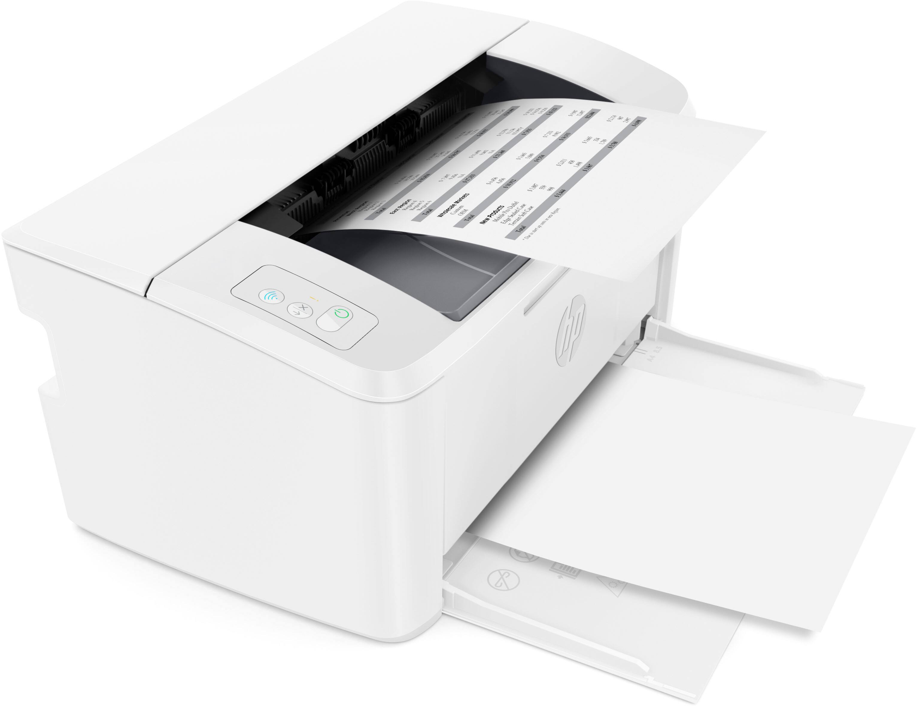 Alt View 16. HP - LaserJet M110we Wireless Black and White Laser Printer with 6 months of Instant Ink included with HP+ - White.