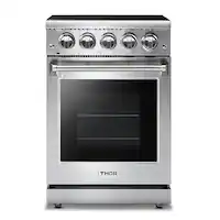 Thor Kitchen - 24 Inch Professional Electric Range - Stainless Steel - Front_Zoom