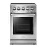 Thor Kitchen - 24 in. Wide 4 Elements Professional Electric Range - Stainless Steel