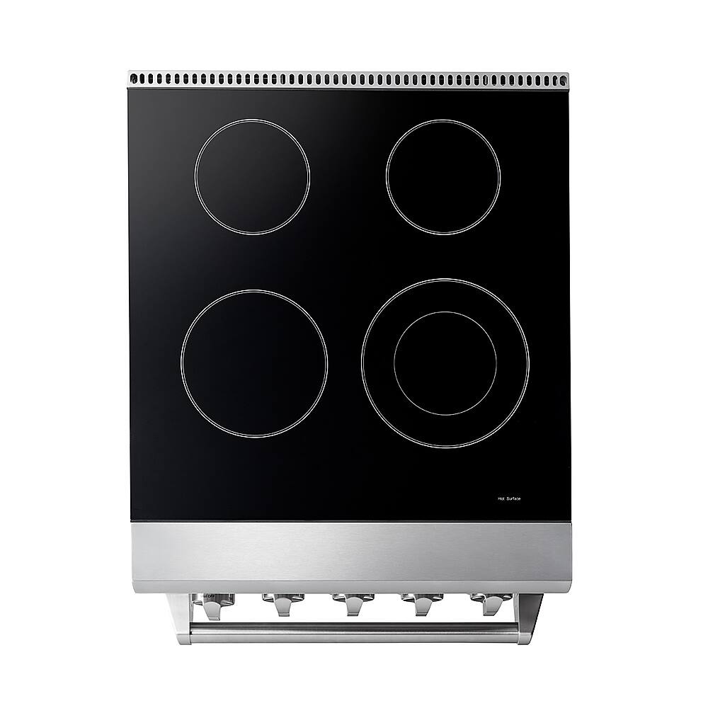 Alt View 2. Thor Kitchen - 24 Inch Professional Electric Range - Stainless Steel.