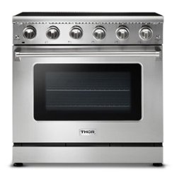 Thor Kitchen - 36 Inch Professional Electric Range - Stainless steel - Front_Zoom