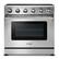 Front. Thor Kitchen - 36 Inch Professional Electric Range - Stainless Steel.